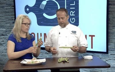As Seen on Fox 11: Poached Egg and Asparagus Salad